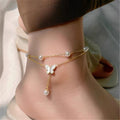 Polyvalent Colorfast Stylish and Luxurious Titanium Steel Anklet