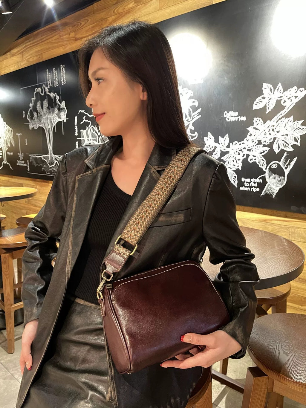 Sac de femme en cuir véritable