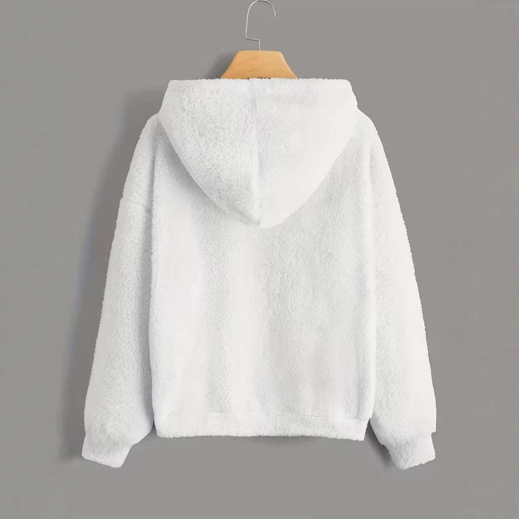 Sweat-shirt à capuche à capuche double face avec veste chaude légère zippée