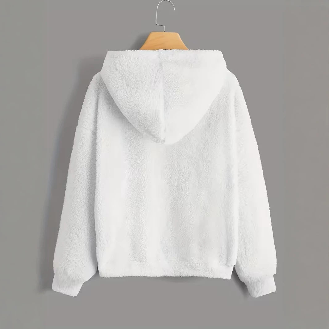 Sweat-shirt à capuche à capuche double face avec veste chaude légère zippée