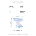 Élevé en céramique graduée en forme de robe Pet Water & Food Bowl pour chats et chiens