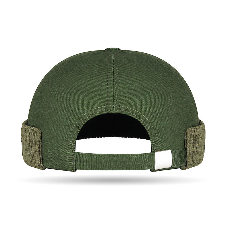 Bouchon casual Corduroy en bloc de couleur
