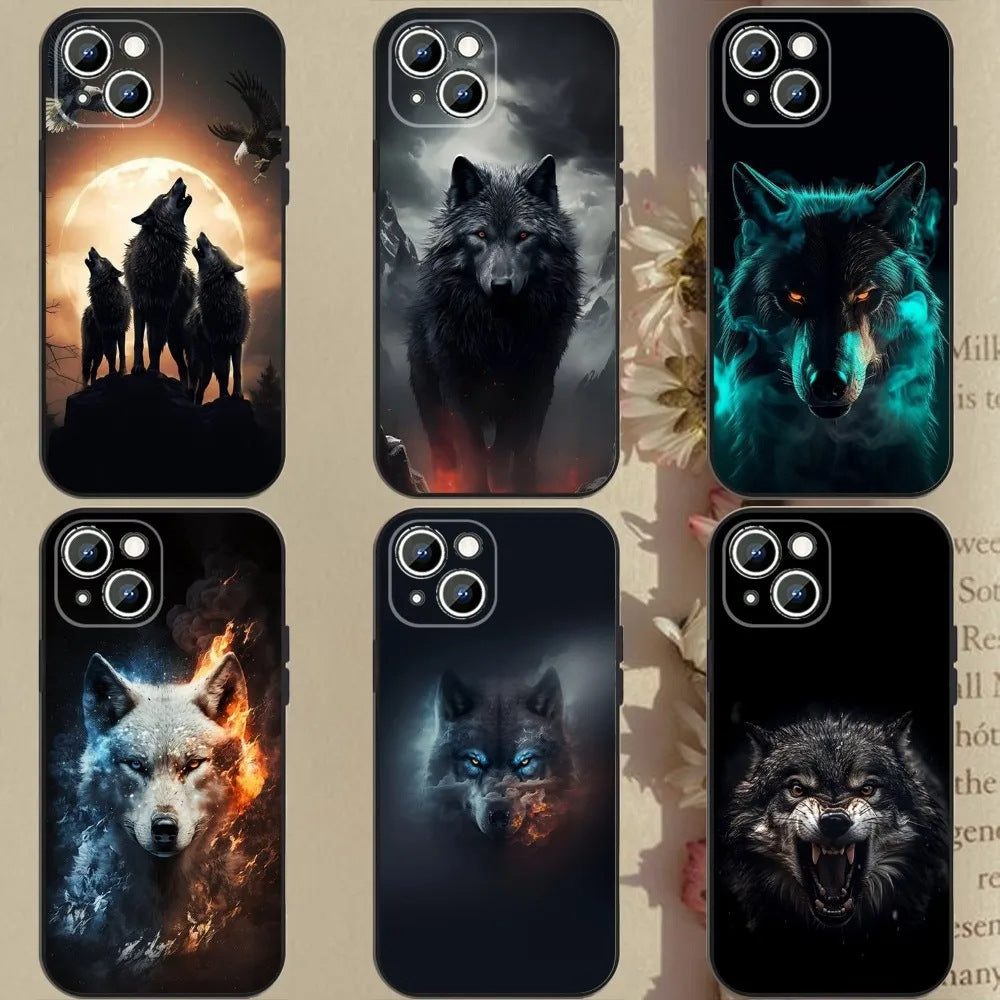 Les yeux dominants Wolf Soft Shell Phone Case