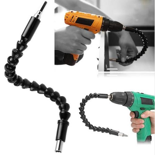Angle Drilling Flexible Shaft Bit Kit Extension tournevis Bit Holder+black Universal Flexib