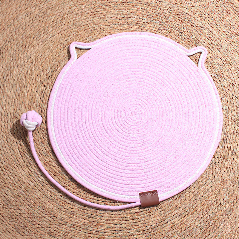 Pad à égratignures pour chats d'intérieur Kitten Round Cat Scratcher Pad
