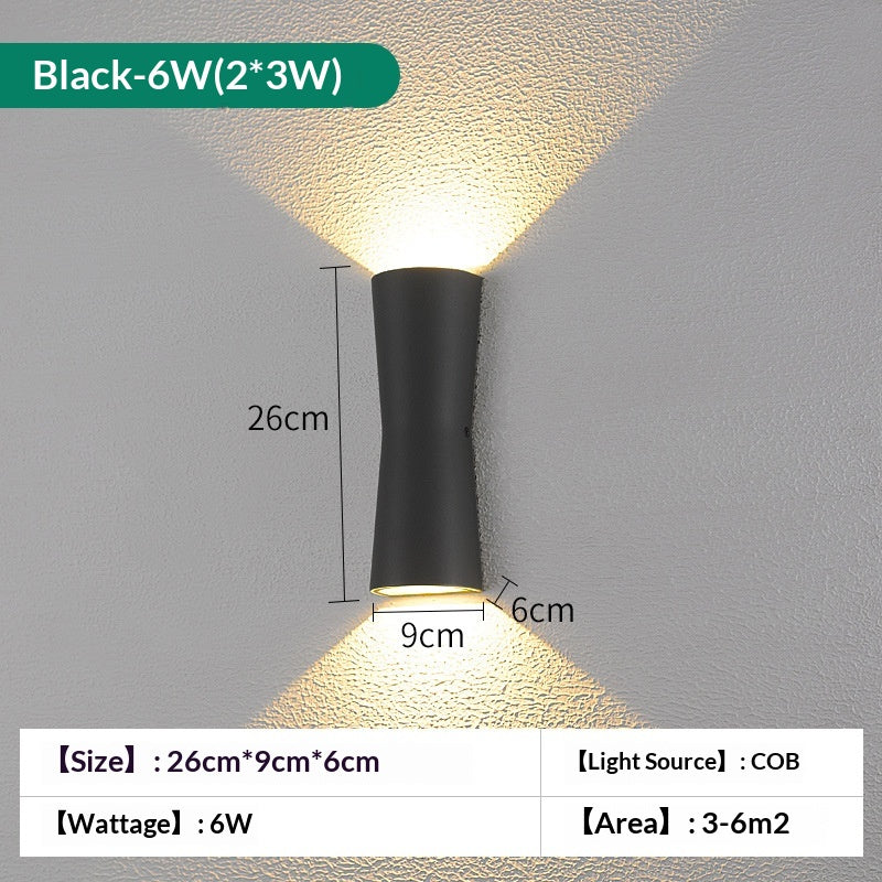 Outdoor courtyard path and balcony wall lights