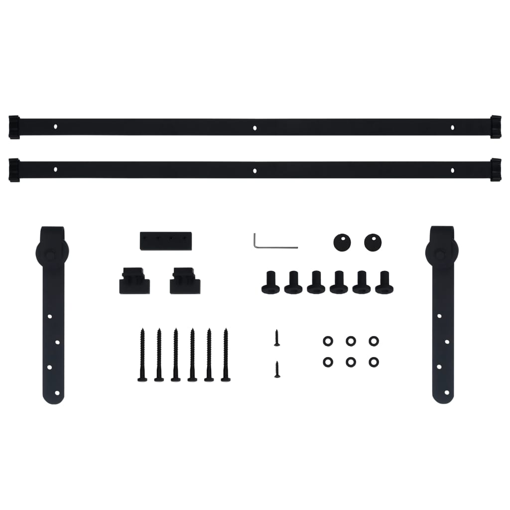 Mini ensemble de fixation de porte coulissante pour portes de cabinet