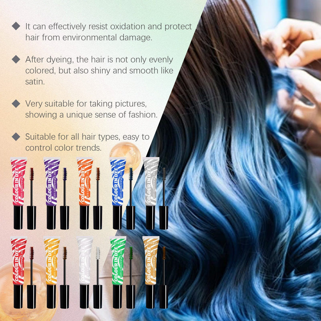 EELHOPE 5-Piece Temporaire Peigne Couleur Kit