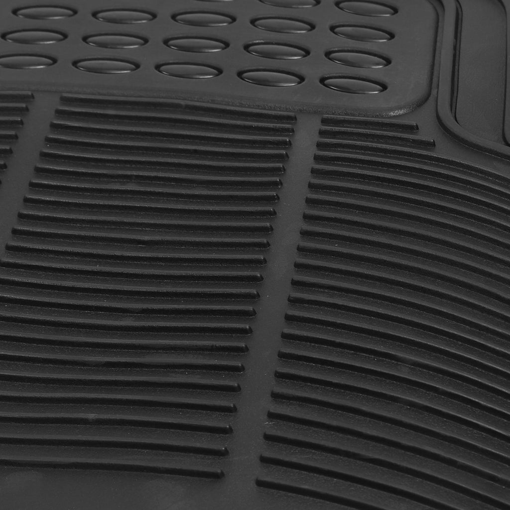 Set de 3Pcs tapis de sol automobile Set avant arrière PVC tapis de sol en caoutchouc