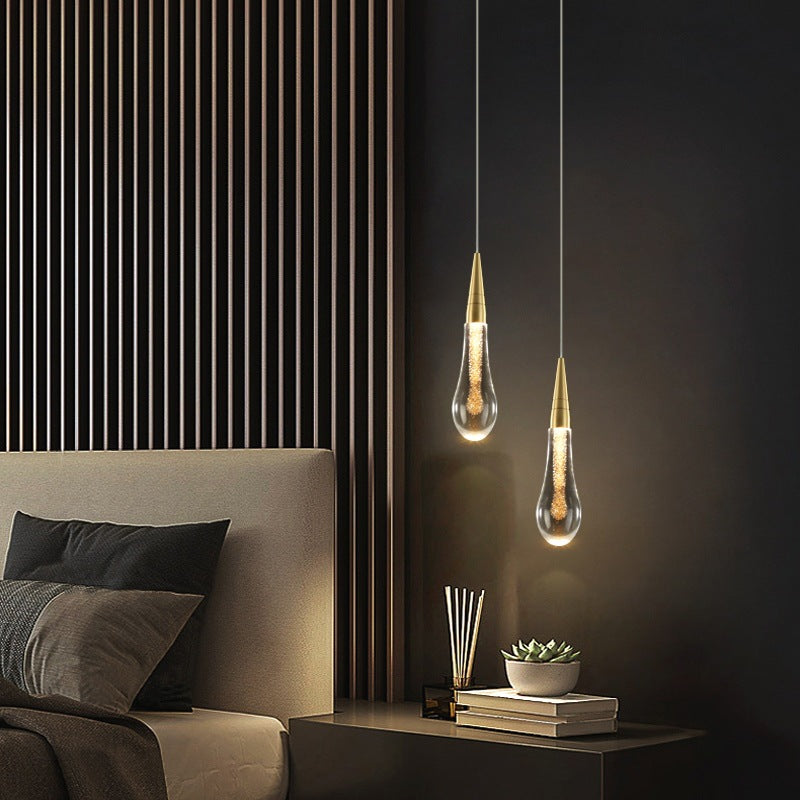 Chambre à coucher créative côté Chandelier Restaurantbar Droplet Pendentif lumière