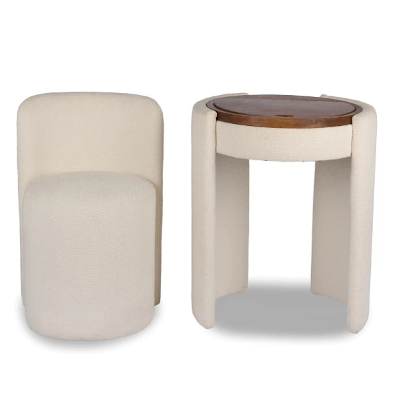All-in-one Flip-top Storage Table de Vanité multifonctionnelle et tabouret