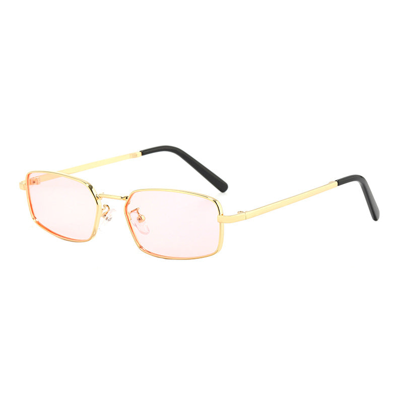 Lunettes de soleil tendance à la mode en métal