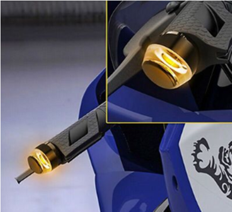 Poignée de moto de mode Led Tour Signal lumineux