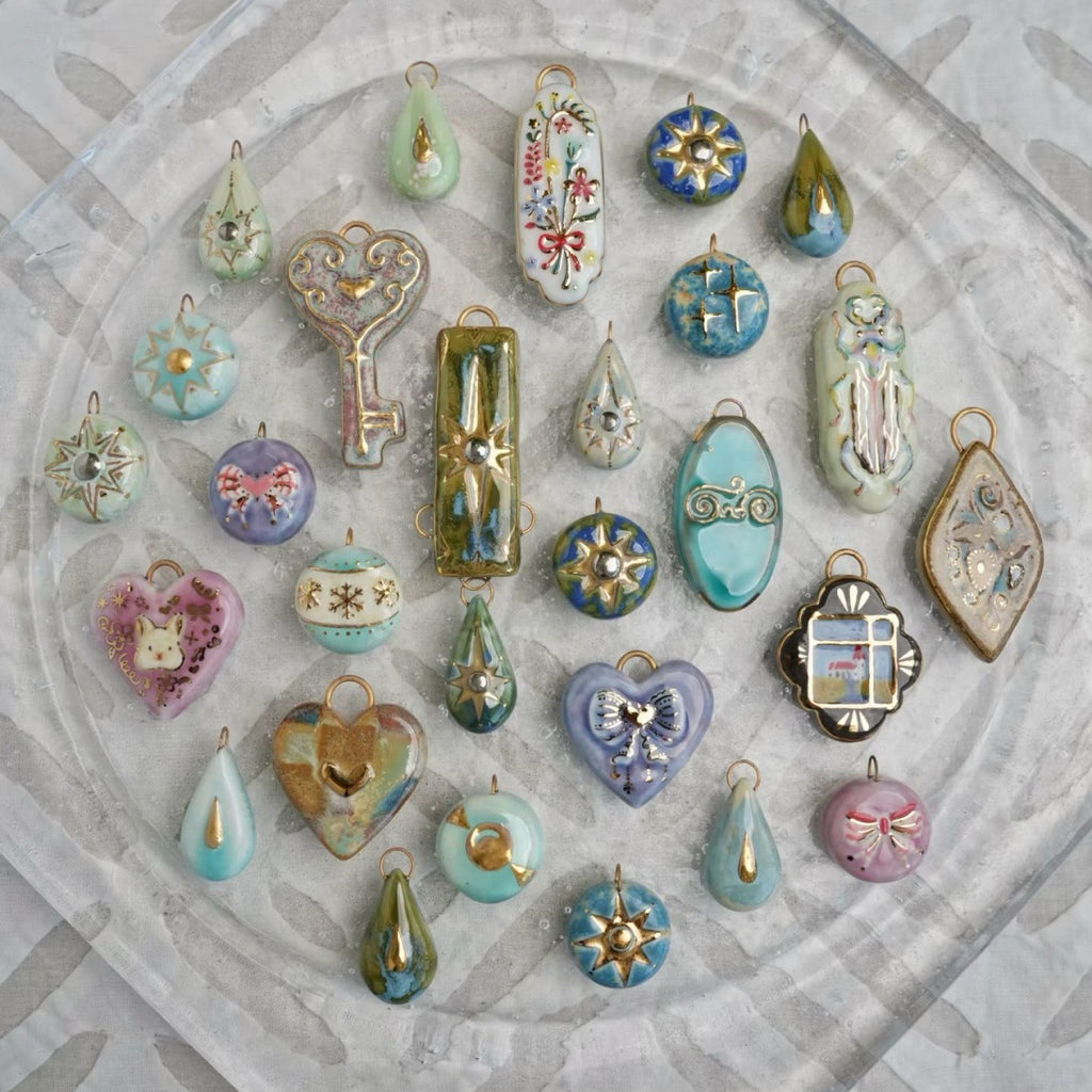 Pendentif d'accessoire de goutte d'eau Cœur aimant