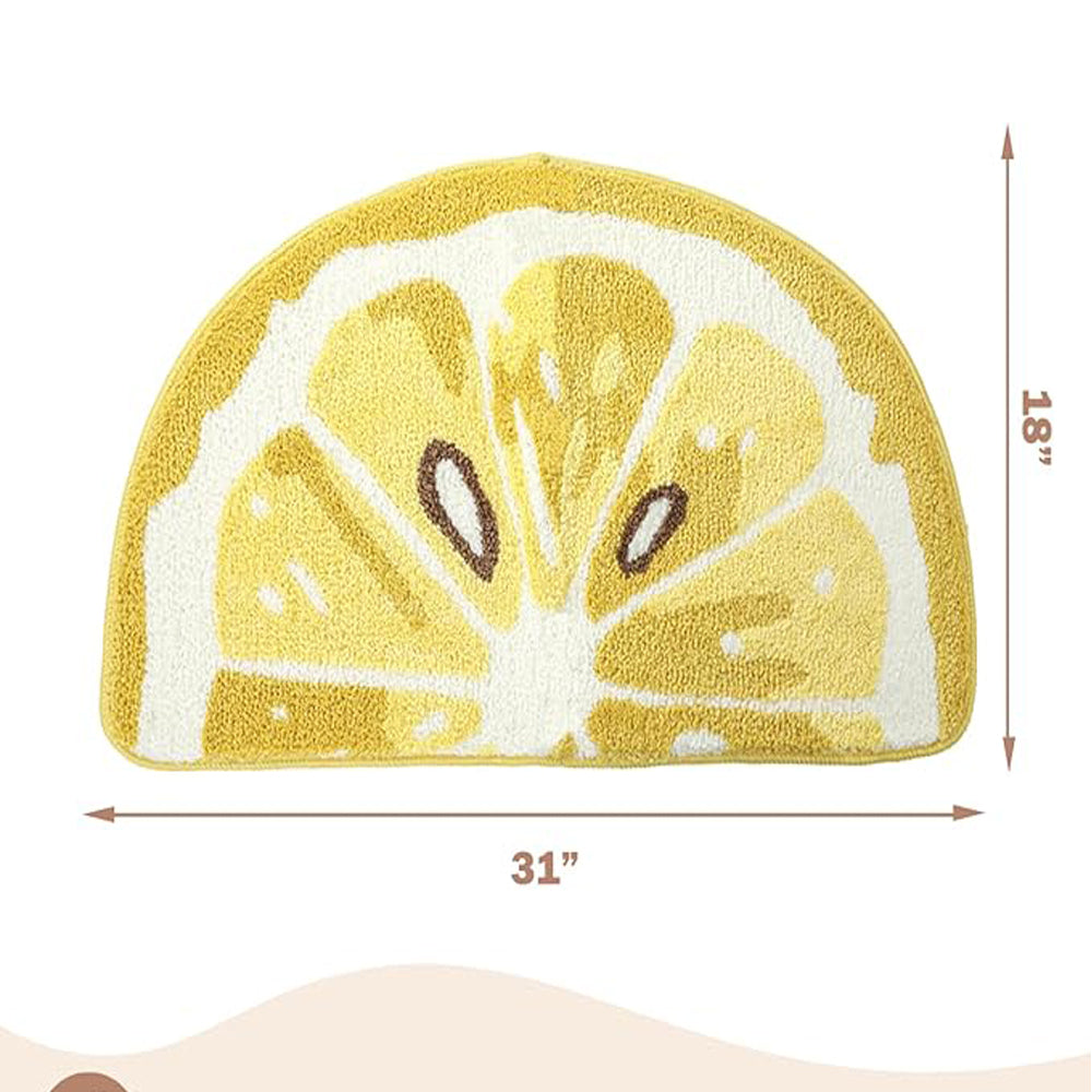 Tapis de bain aux fruits citrons