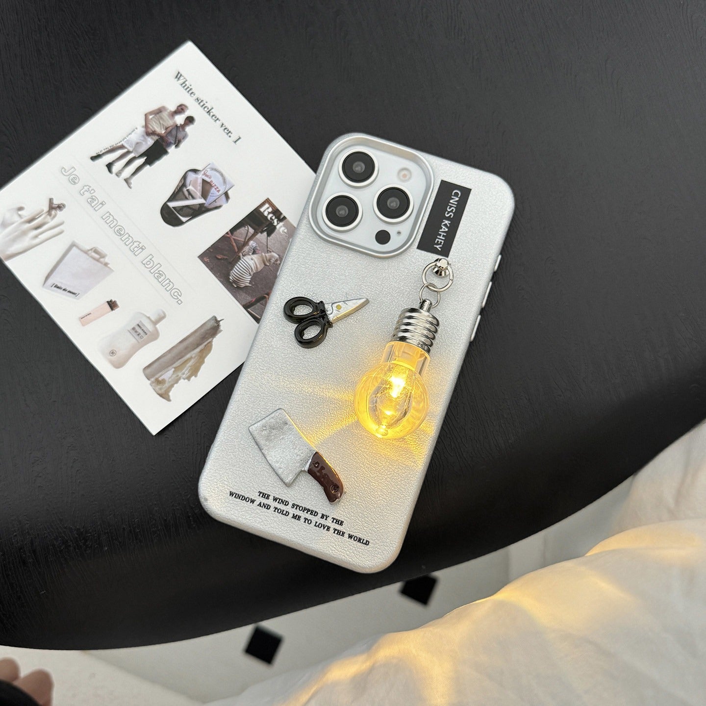 Trendy Cool et Cas de téléphone en argent créatif avec un style unique