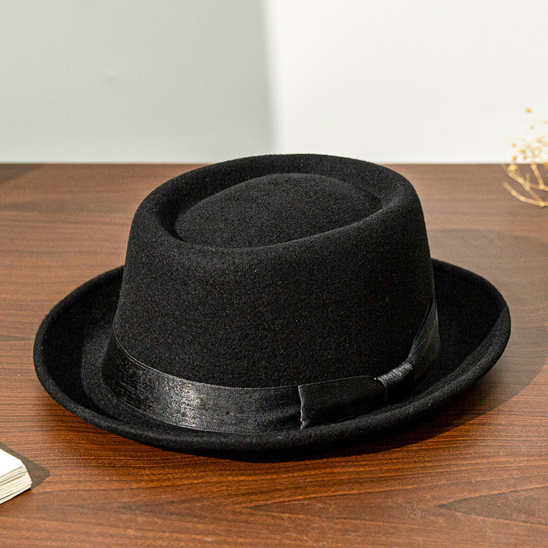 Chapeau en feutre de laine Chapeau polyvalent Chapeau classique de style britannique