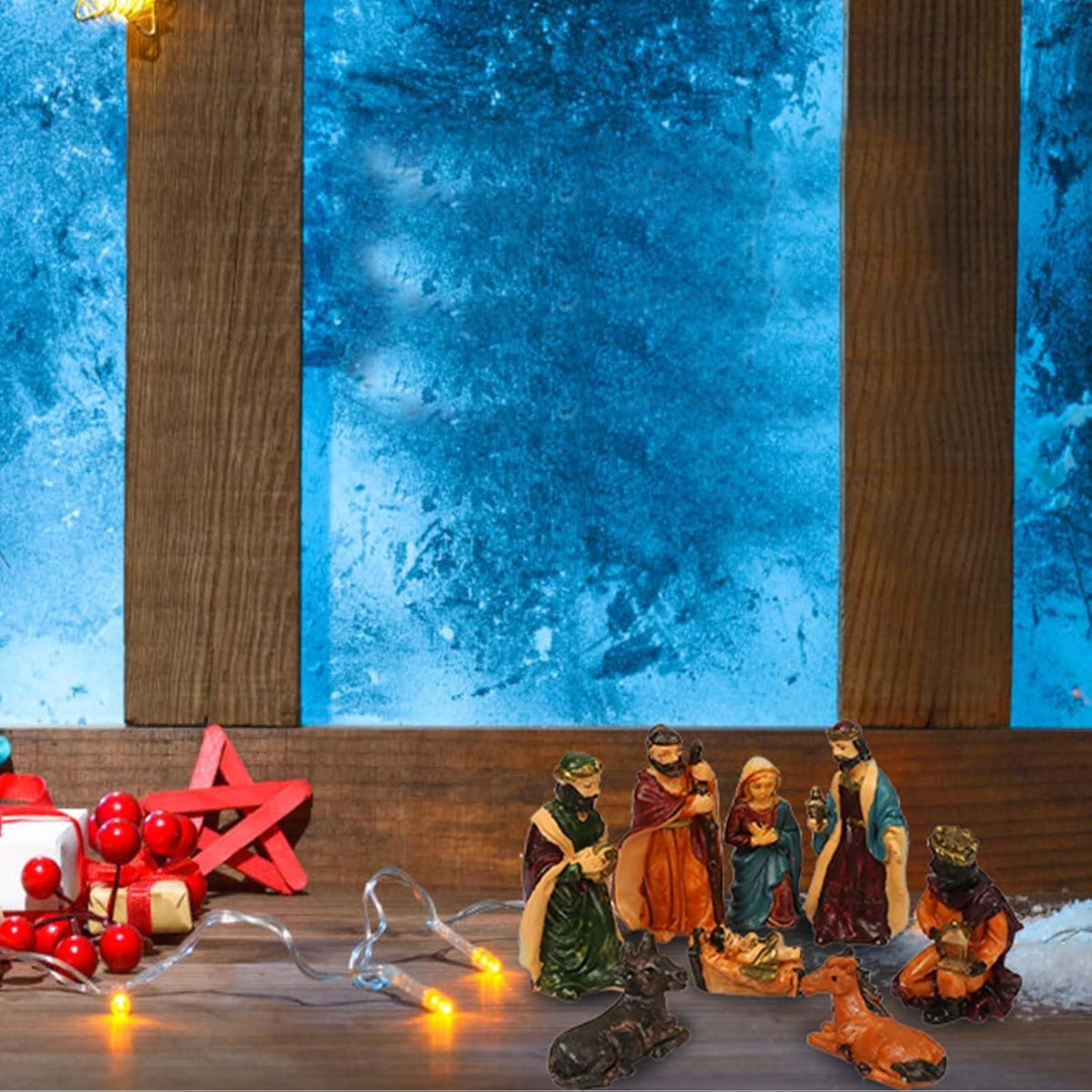 Figures de la scène de la Nativité