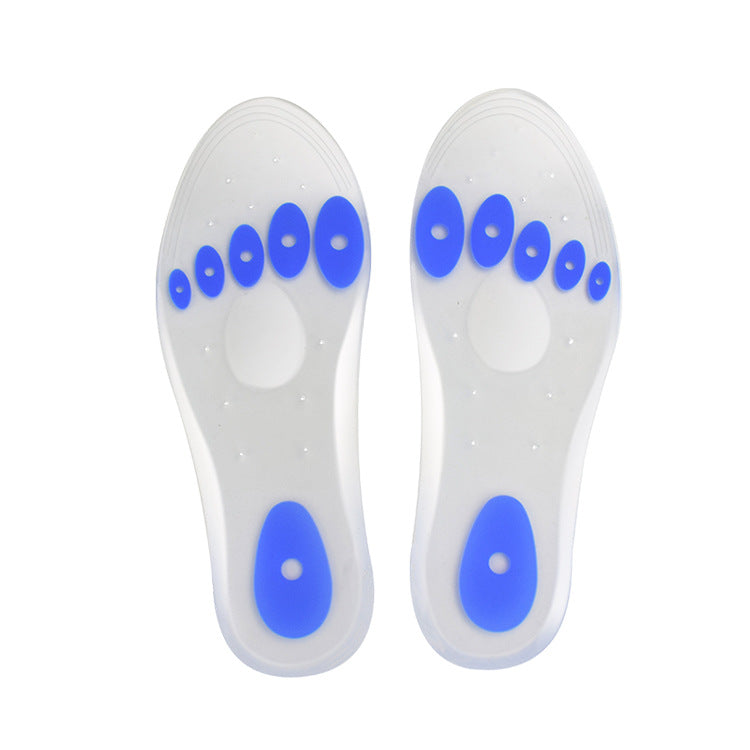 Semelles intérieures en silicone transparent pour hommes et femmes