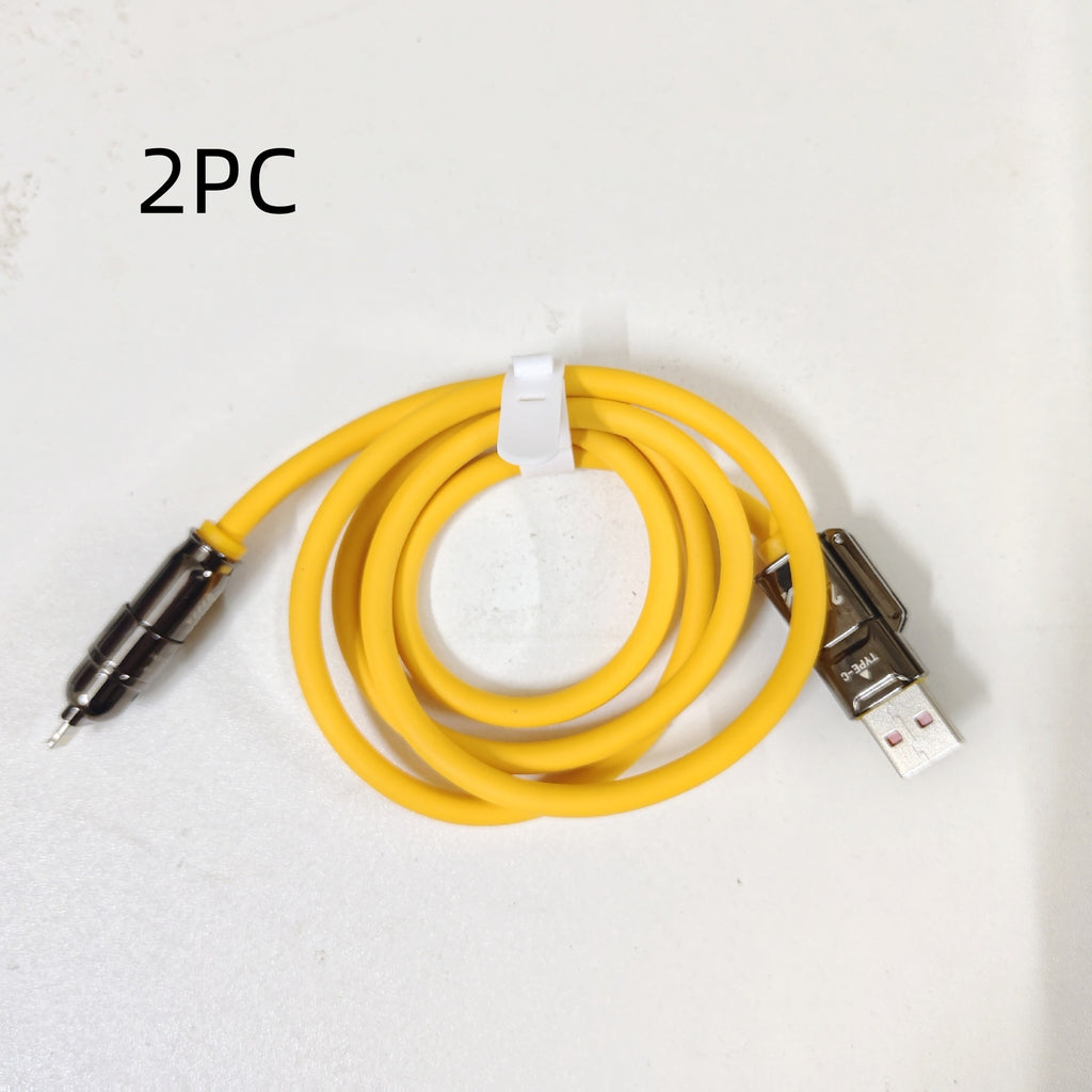Double câble de données de type C 240W quatre en un