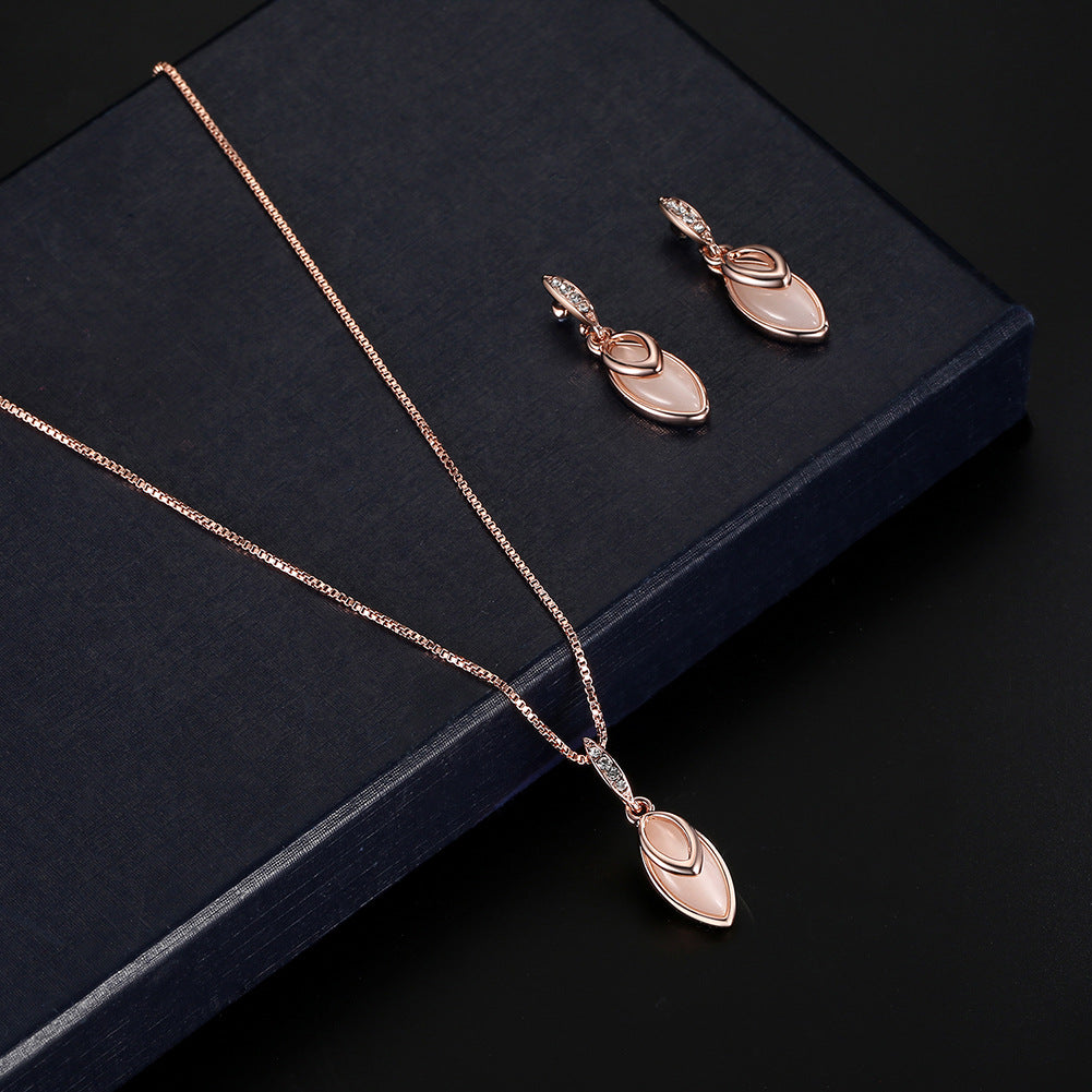Jeu de bijoux Gem European and American Accessoires Ensemble de bijoux mariage
