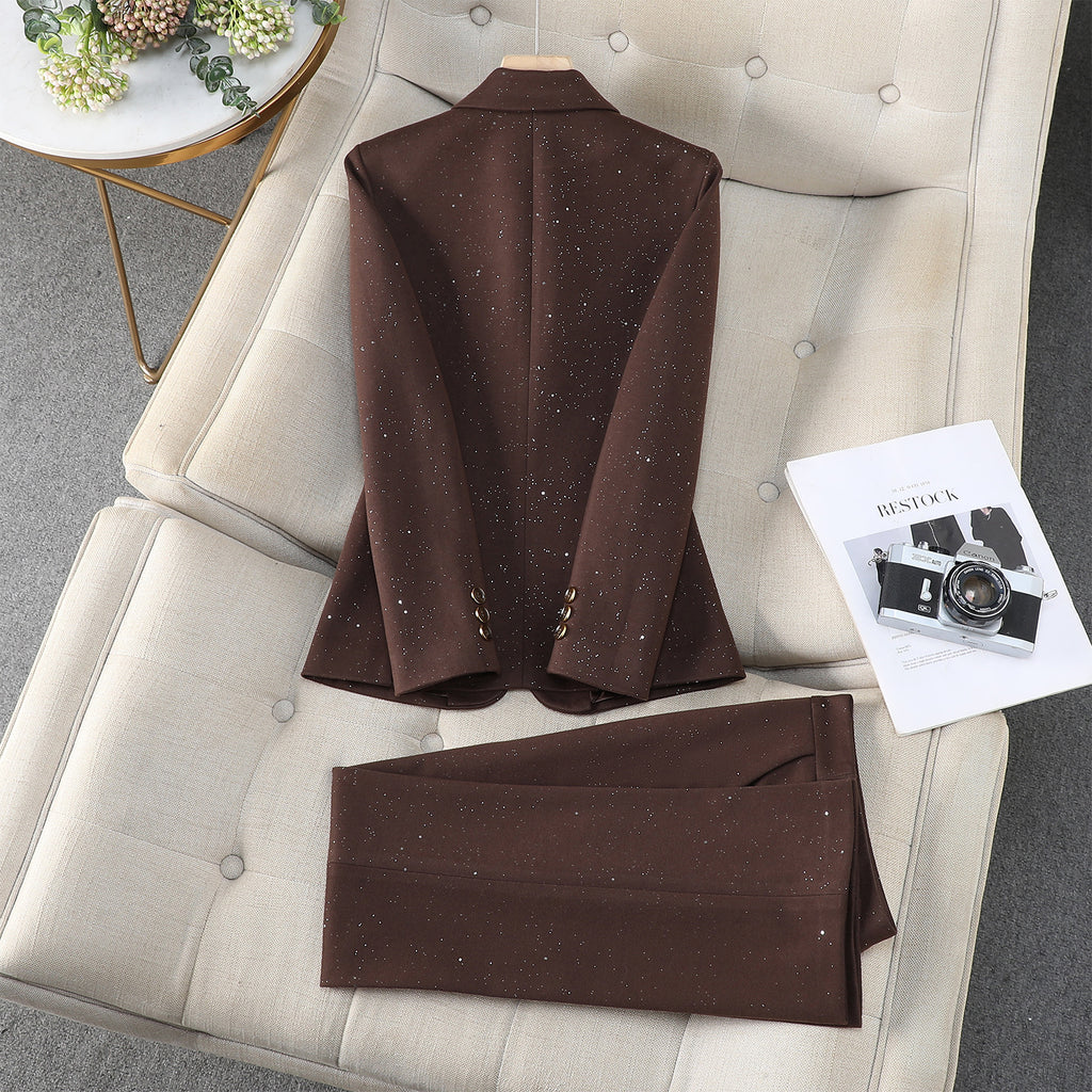 AutomneHiver Commuté Élégant costume professionnel Outfit Vêtements de travail