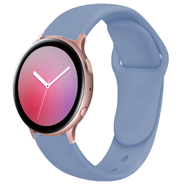 Convient pour Galaxy Active 2 boucle vers l'envers bracelet en silicone 20 22mm Sports intérieur boucle Str