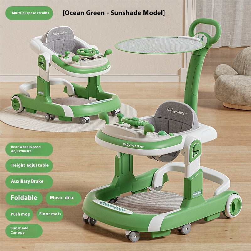 Bébé Walker léger pliage multifonction anti-rollover