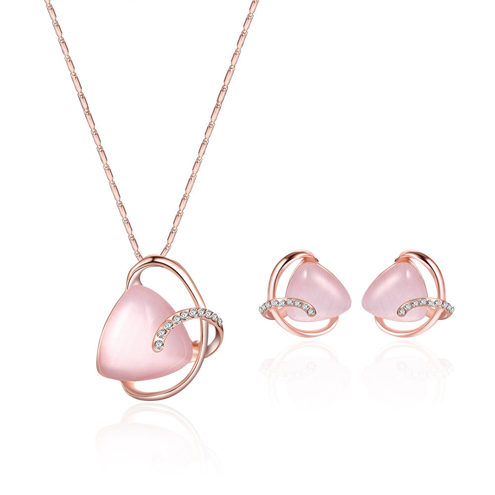 Collier et boucles d'oreilles Ensemble de bijoux à deux pièces
