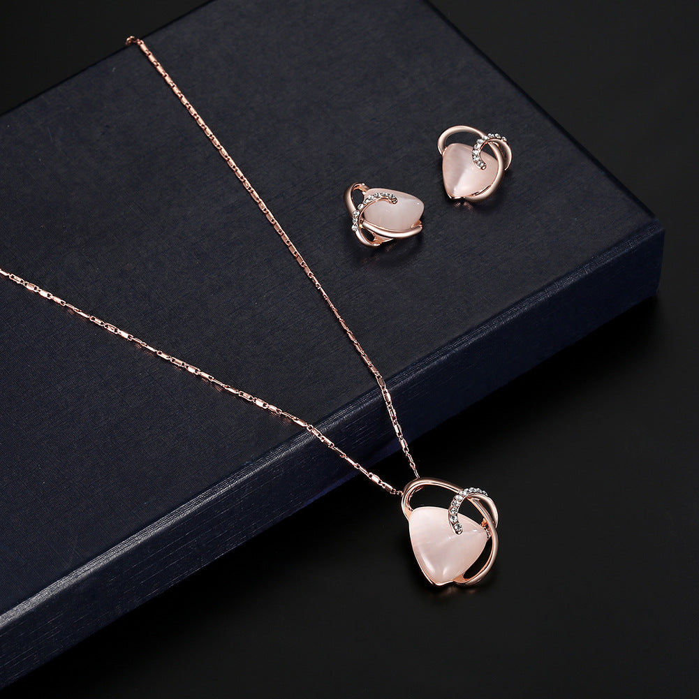 Collier et boucles d'oreilles Ensemble de bijoux à deux pièces