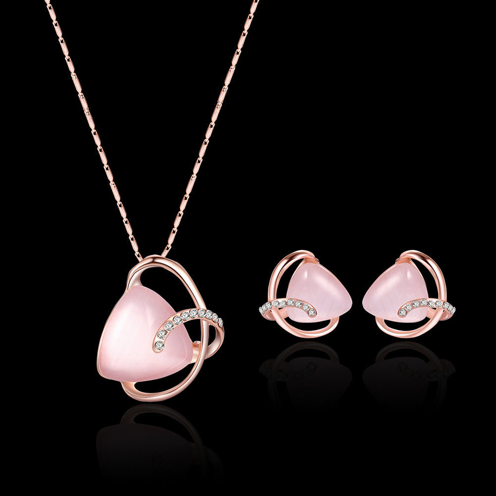 Collier et boucles d'oreilles Ensemble de bijoux à deux pièces