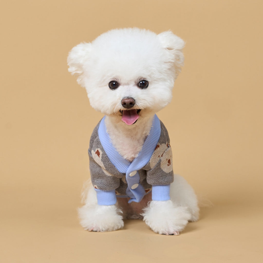 Chandail de style occasionnel avec un petit imprimé ours