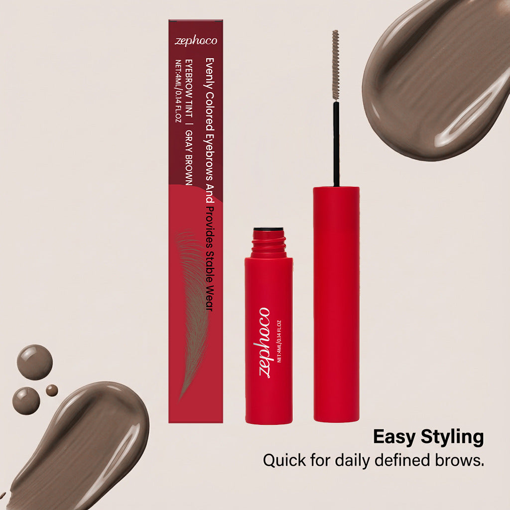 Teinture de sourcils à sourcils imprégnée de rouge