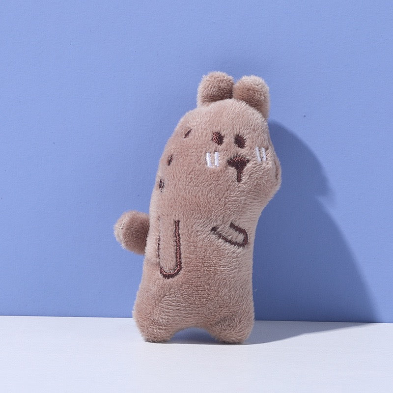Jouets de chien en peluche de caricature durable Jouets interactifs pour animaux de compagnie en peluche