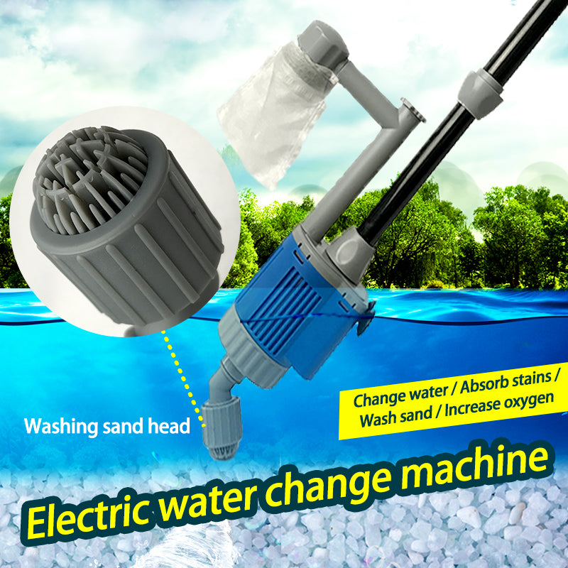 Outil de nettoyage de l'étang de poisson de toilette avec adduction d'eau électrique