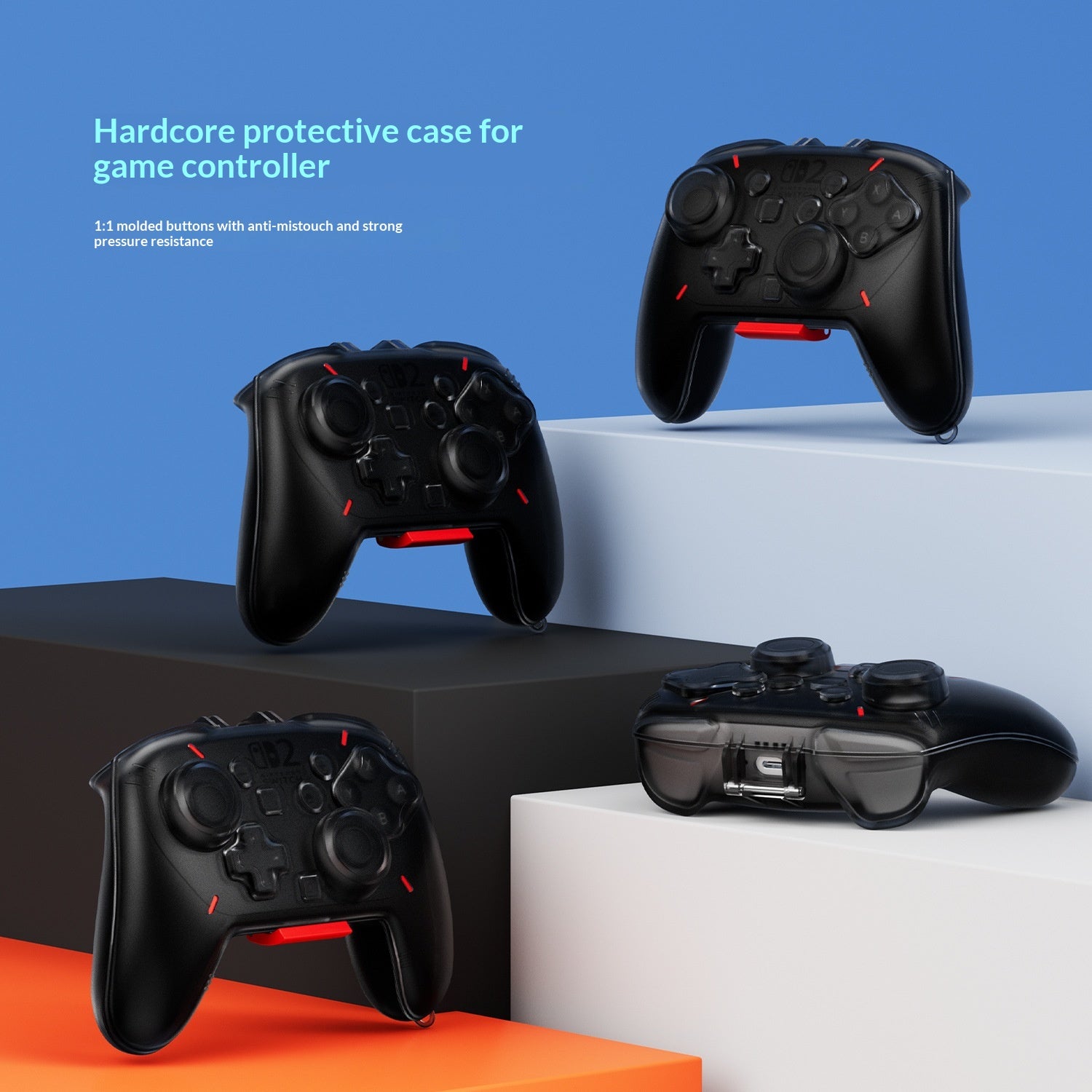 Couverture complète Grip Case pour contrôleurs de jeu