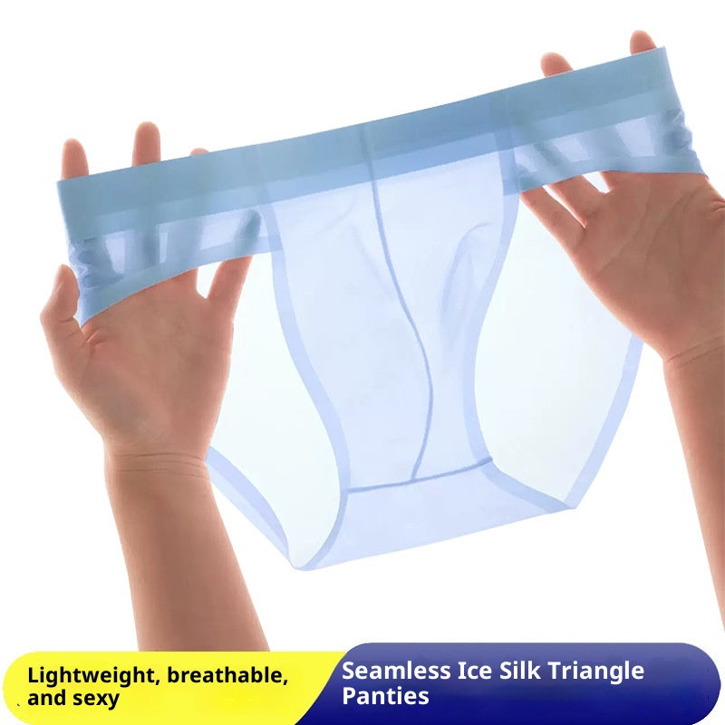 Sous-vêtements en soie de glace pour hommes d'été
