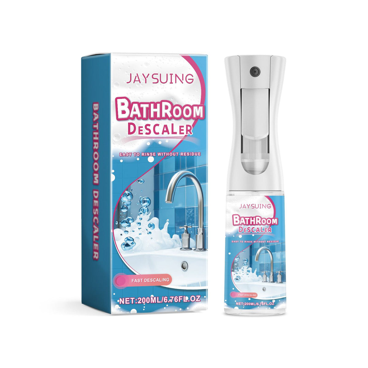 JAYSUING Nettoyeur d'échelle de douche liquide