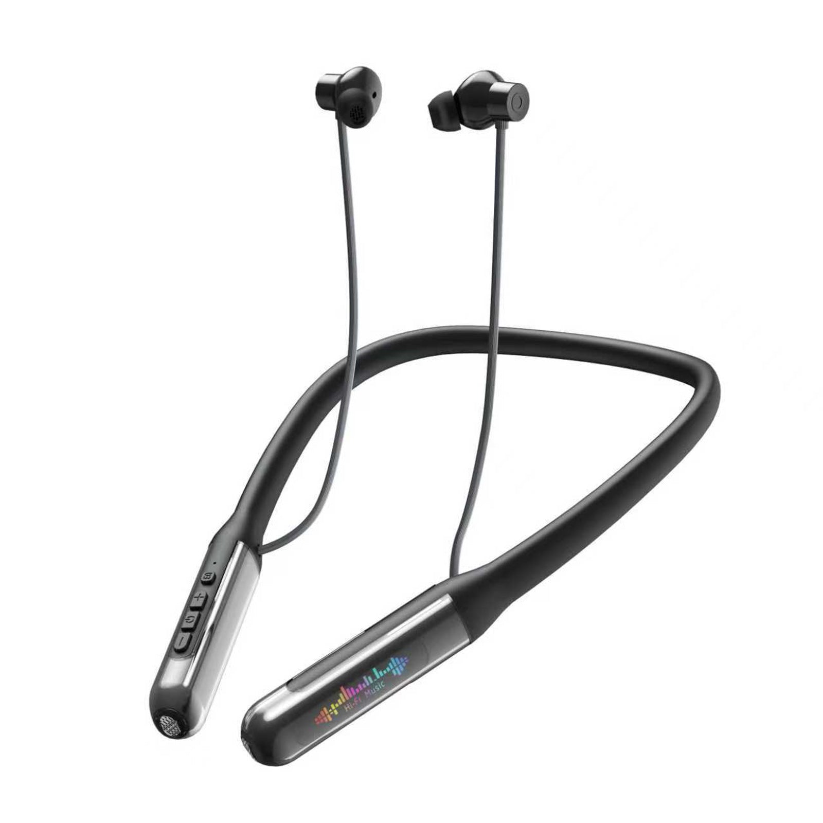 KP-258 Meilleures ventes de bande de collier Bluetooth Earphones Magnetic Digital Display In-Ear Bas Laten