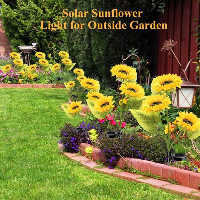 Lampes solaires LED Sunflower Garden