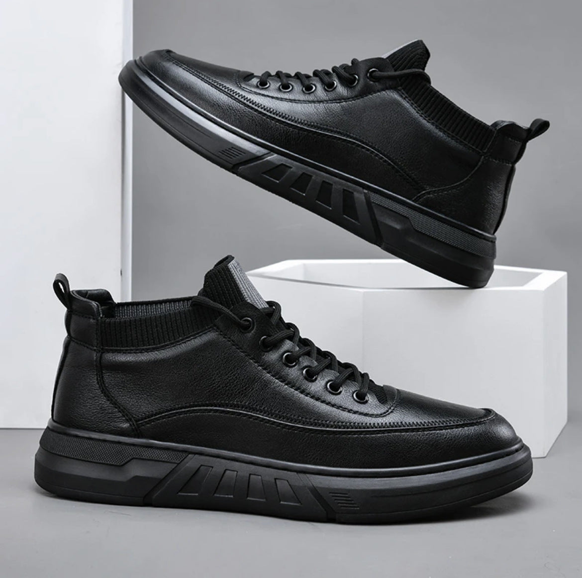 Spring Autumn Men's Leather Casual Shoes