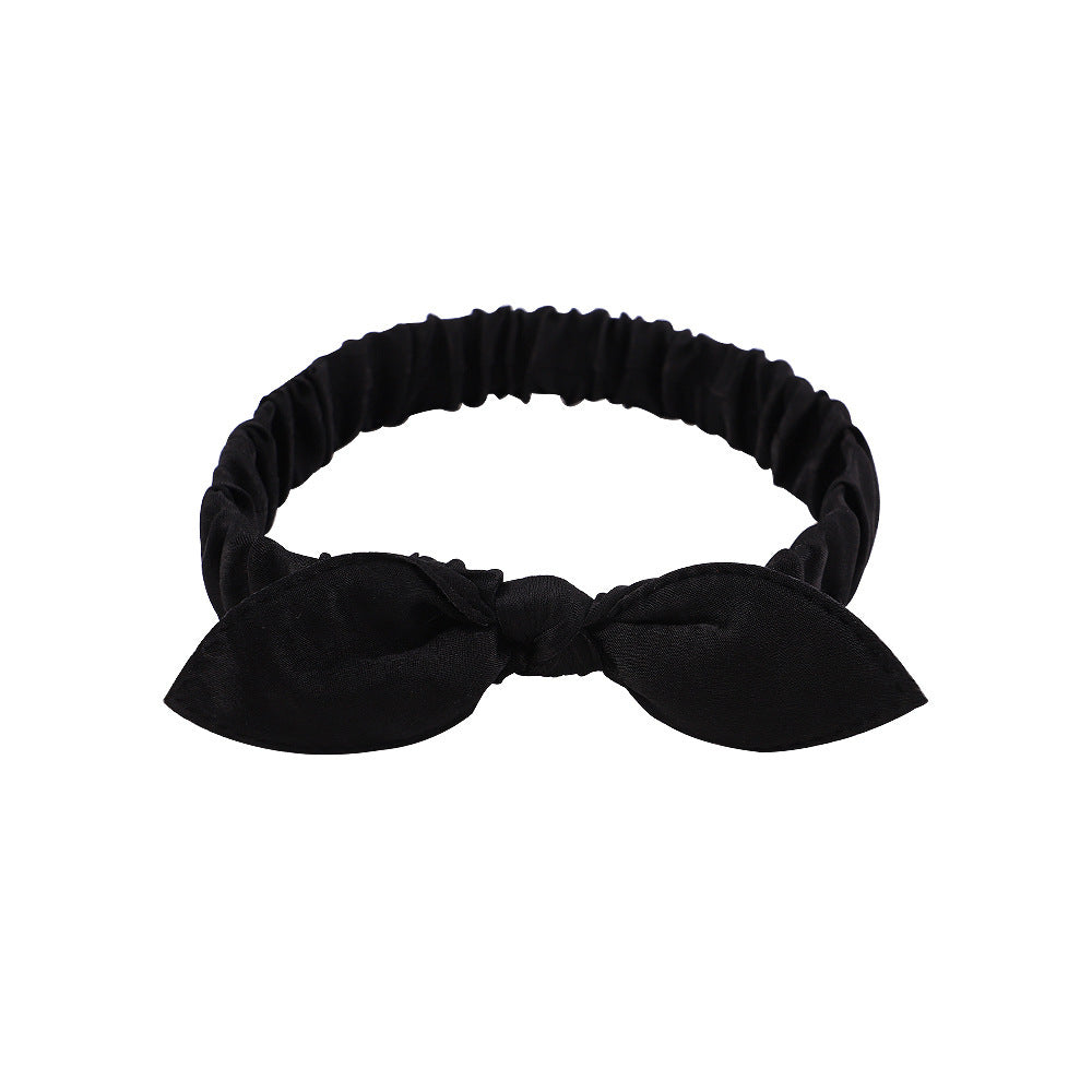 Bande de tête satinée avec cheveux latéraux larges et bande de tête