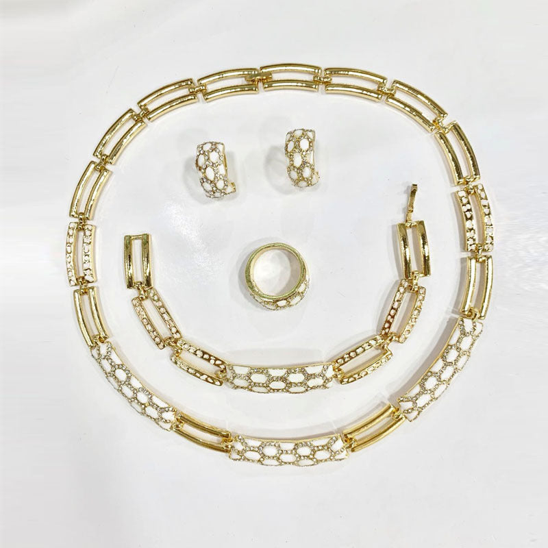 Collier boucle d'oreille style coréen