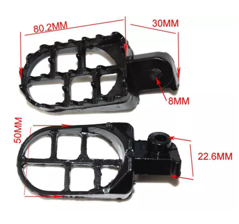 Accessoires de moto hors route pédales