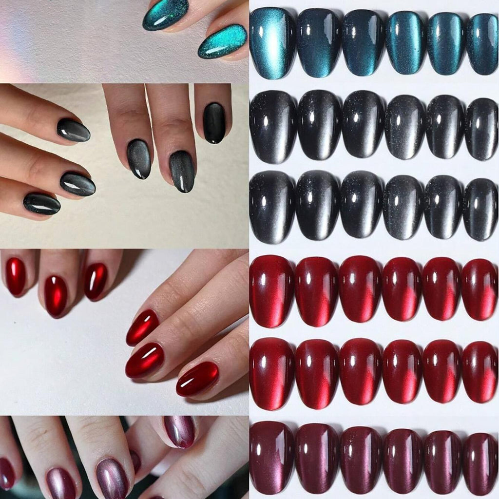Chat oeil 4 couleur Combo ongles portables Conseils pour les manucures