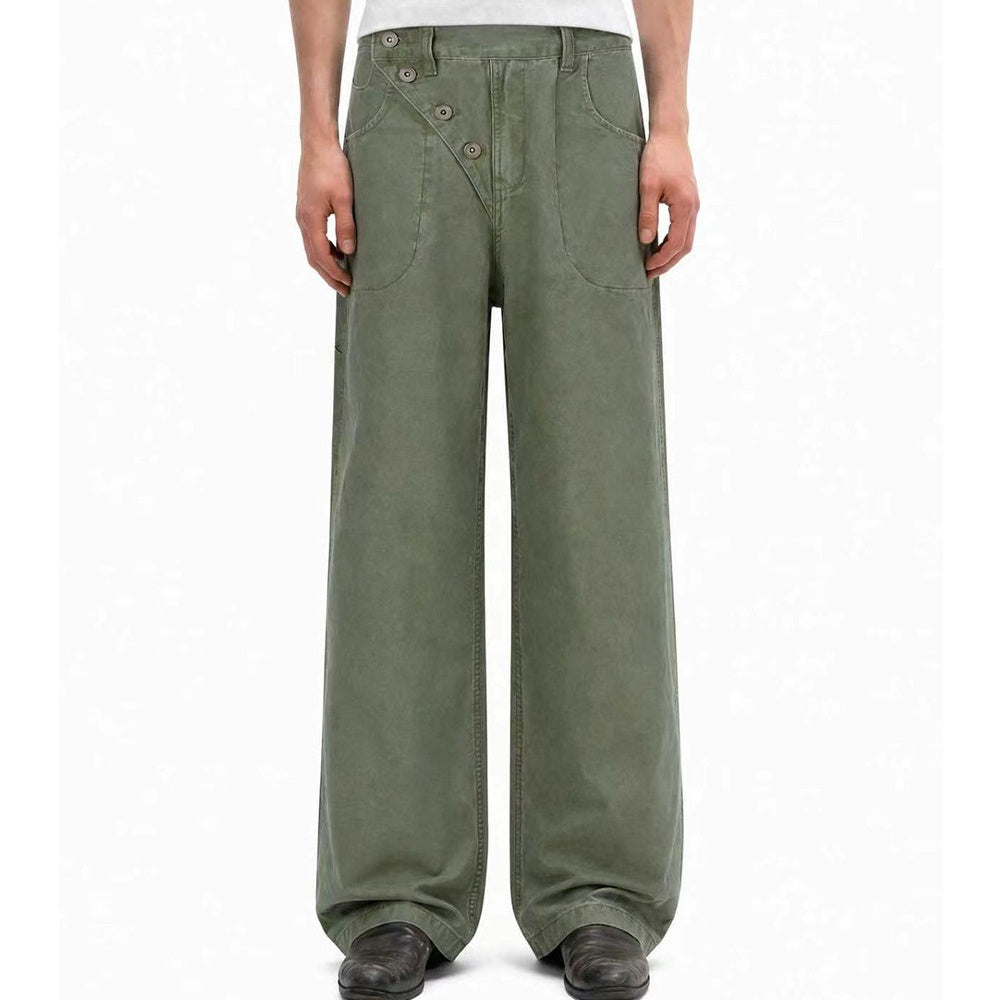 Hommes Lumberjack Droit Jambe Casual Style militaire pantalons de travail