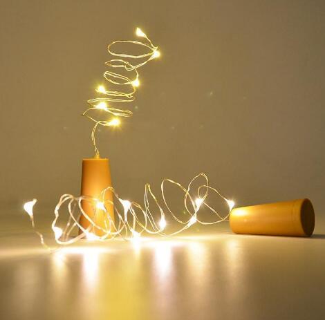 Bouteille de vin Lights String 2M 20leds Décorations de Noël Fil de cuivre String Led Garland L