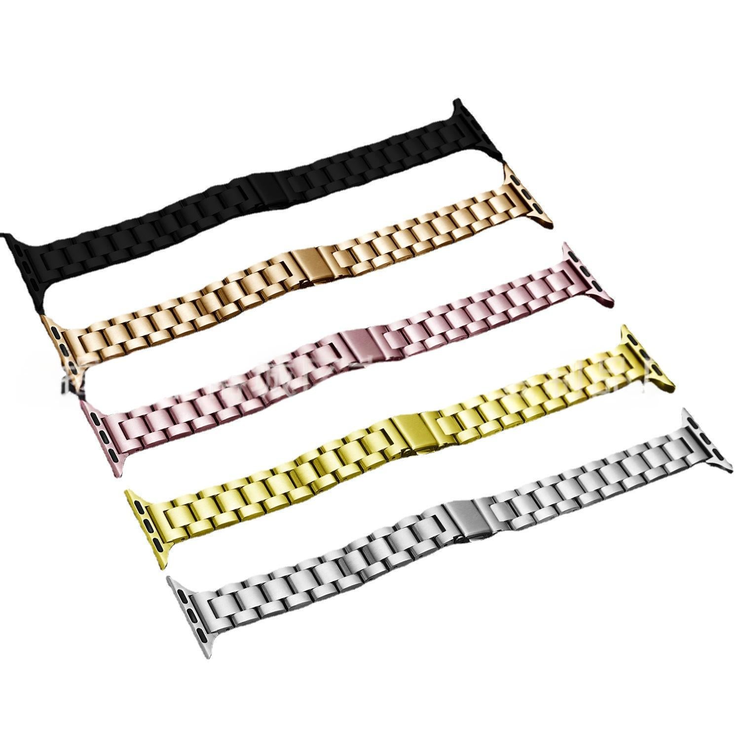 Bracelet de montre en acier inoxydable style snakeskin pour femmes
