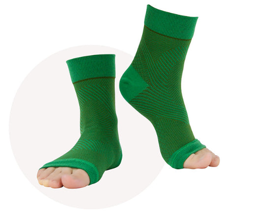 Soutien à la cheville Yoga élastique Danse Sports Pression Manches Chaussures de pression