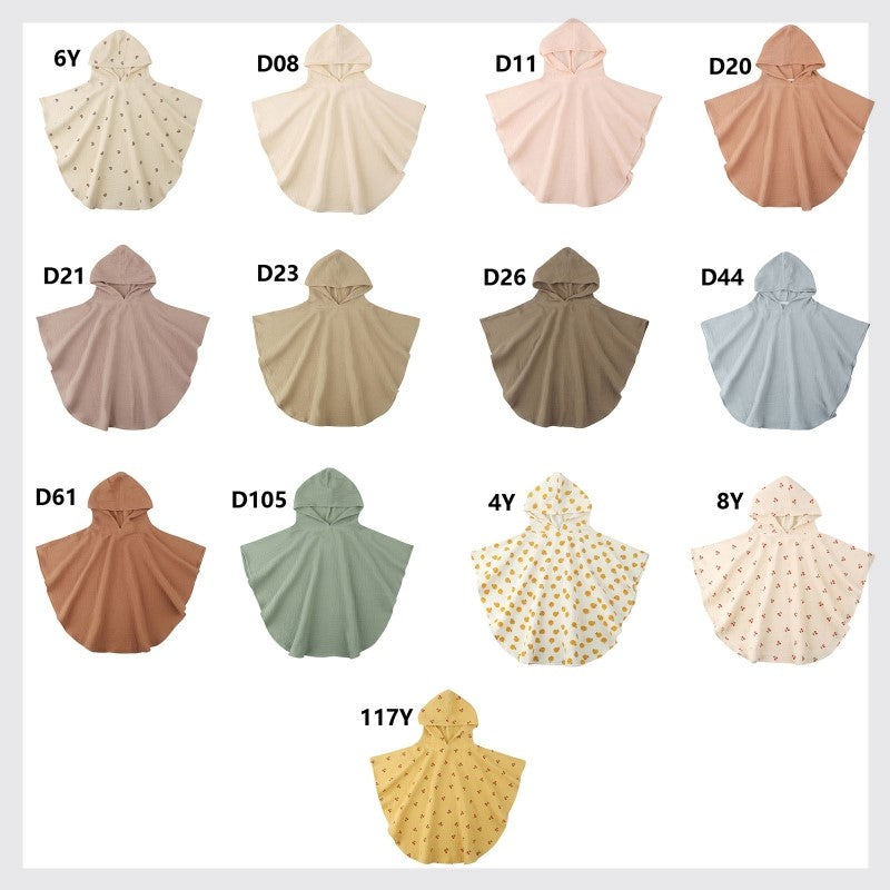 Douce coton bébé serviette à capuche Serviette de bain pour les garçons filles bain